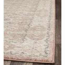 Kirklands Home Area Rugs|Pink Peony Medallion Area Rug, 5x7