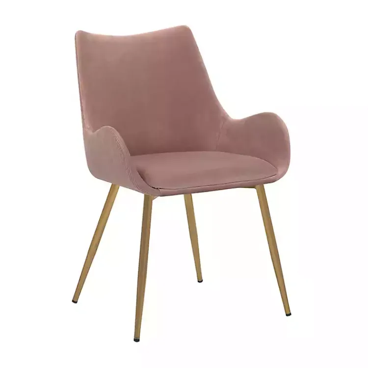 Kirklands Home Dining Chairs|Velvet Avery Dining Chair Pink