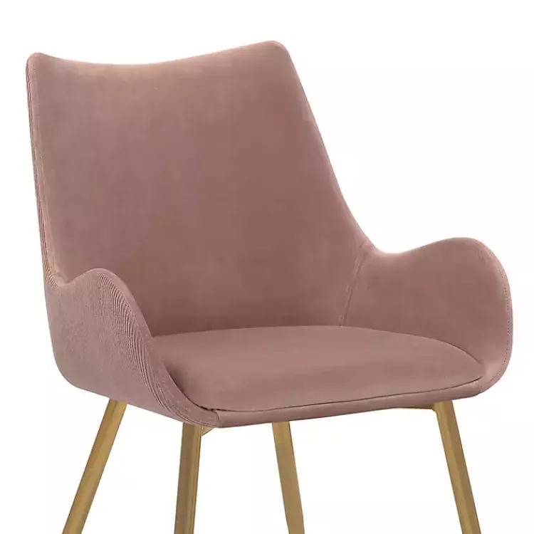 Kirklands Home Dining Chairs|Velvet Avery Dining Chair Pink