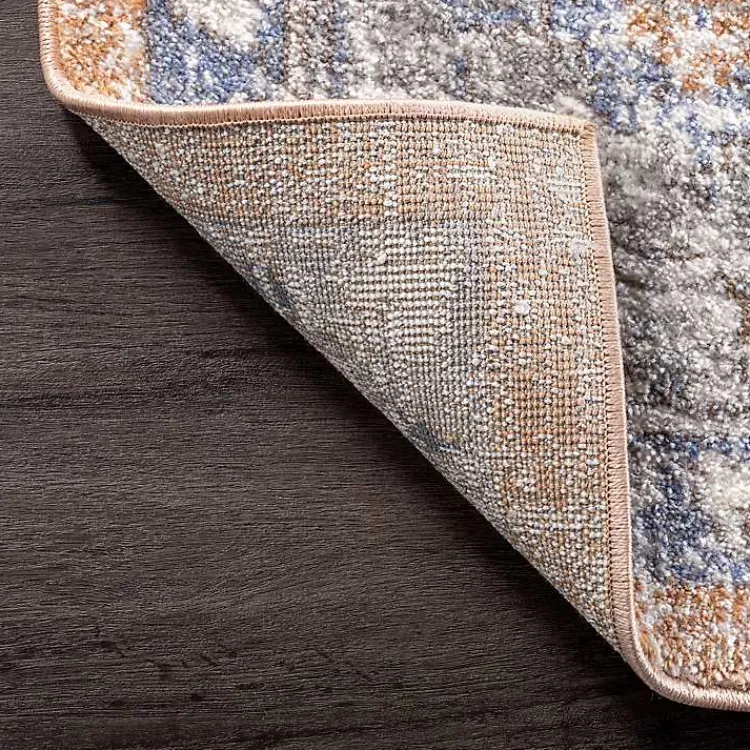 Kirklands Home Area Rugs|Pink Vintage Floral Print Area Rug, 5x7