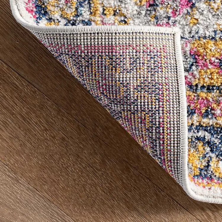 Kirklands Home Area Rugs|Pink Vintage Medallion Area Rug, 10x14