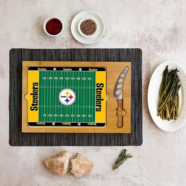 Kirklands Home Serving & Entertaining|Pittsburgh Steelers Cutting Board & Knife Set
