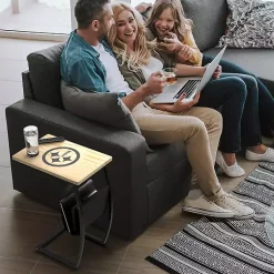 Kirklands Home Accent & End Tables|Pittsburgh Steelers Wood C-Table Tan