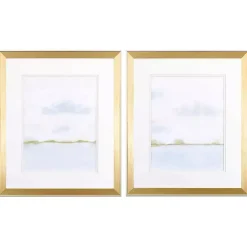 Kirklands Home Framed Art|Placid Waters Framed Art Prints, Set of 2