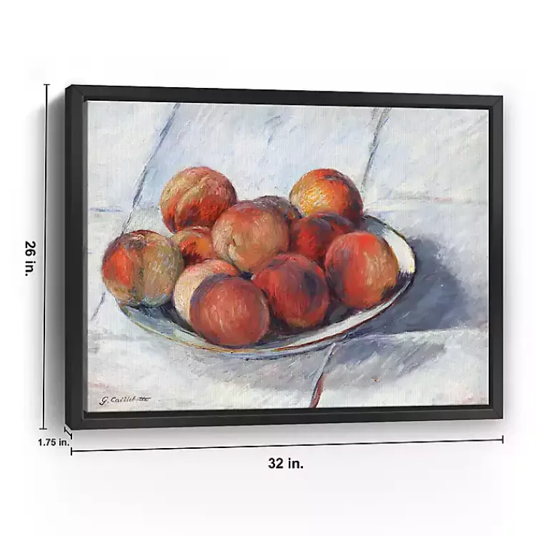 Kirklands Home Canvas Art|Plate of Peaches Framed Canvas Art Print