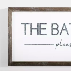 Kirklands Home Wall Quotes & Signs|Please Seat Yourself Framed Wall Plaque