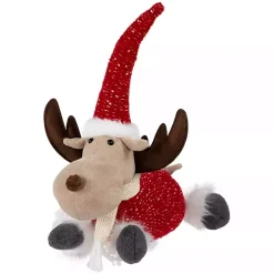 Outlet Plush Laying Moose Decoration Christmas Decorations