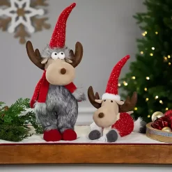Sale Plush Standing Moose Decoration Christmas Decorations