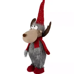Sale Plush Standing Moose Decoration Christmas Decorations