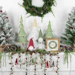 Discount Plush Striped Hat Gnomes, Set of 3 Christmas Decorations