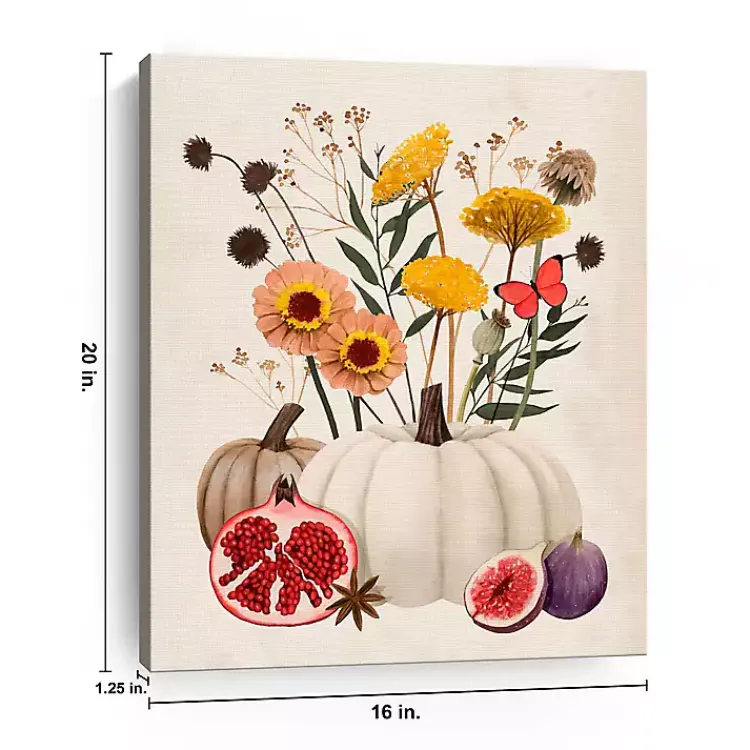 Outlet Pomegranate Harvest Canvas Wall Plaque Fall