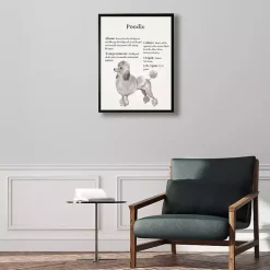 Kirklands Home Wall Quotes & Signs|Poodle Facts Framed Wall Plaque