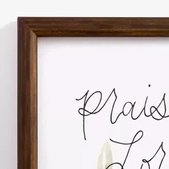 Kirklands Home Wall Quotes & Signs|Praise the Lord Framed Wall Plaque White
