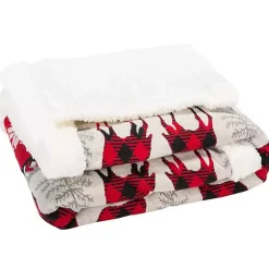 Outlet Prancer Nordic Print Throw Blankets & Throws