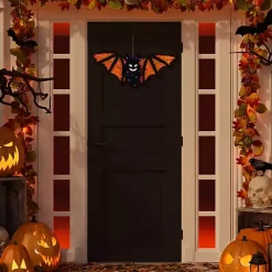 Best Pre-Lit Black and Orange Outdoor Bat Decoration Halloween