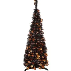 Pre-Lit Halloween Pumpkin Tree, 4 ft. Halloween