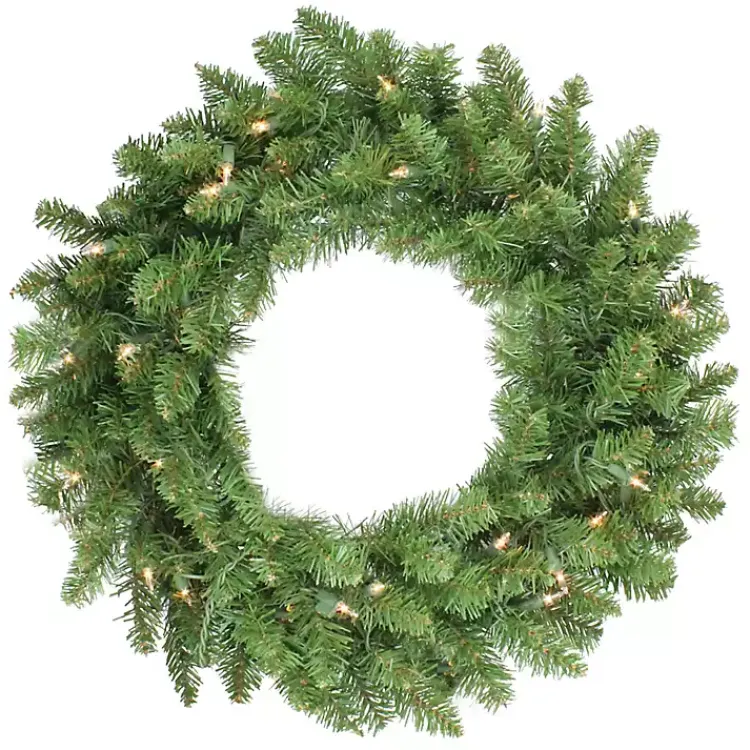 Outlet Pre-lit Eastern Pine Wreath Christmas Wreaths
