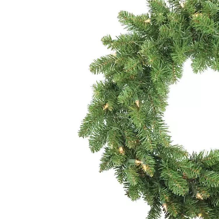Outlet Pre-lit Eastern Pine Wreath Christmas Wreaths