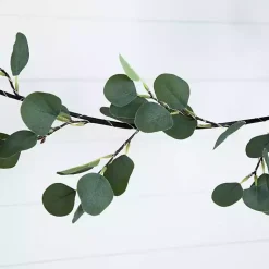 Outlet Pre-Lit Eucalyptus Battery Operated Garland Arrangements & Greenery