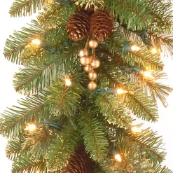 Best Pre-Lit Glittery Gold Pine Garland, 9 ft. Christmas Arrangements & Garland