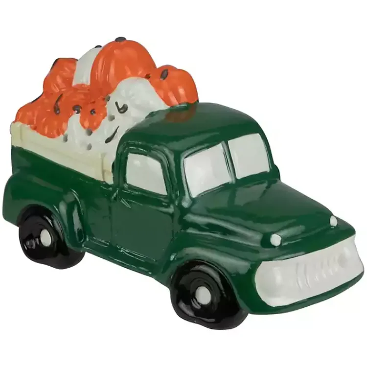 Online Pre-Lit Green Vintage Truck Figurine Fall