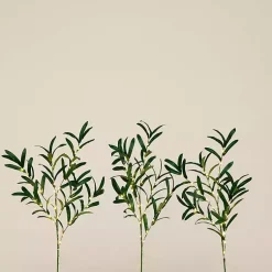 Hot Pre-Lit Olive Branch 3-pc. Bouquet Stems & Bouquets