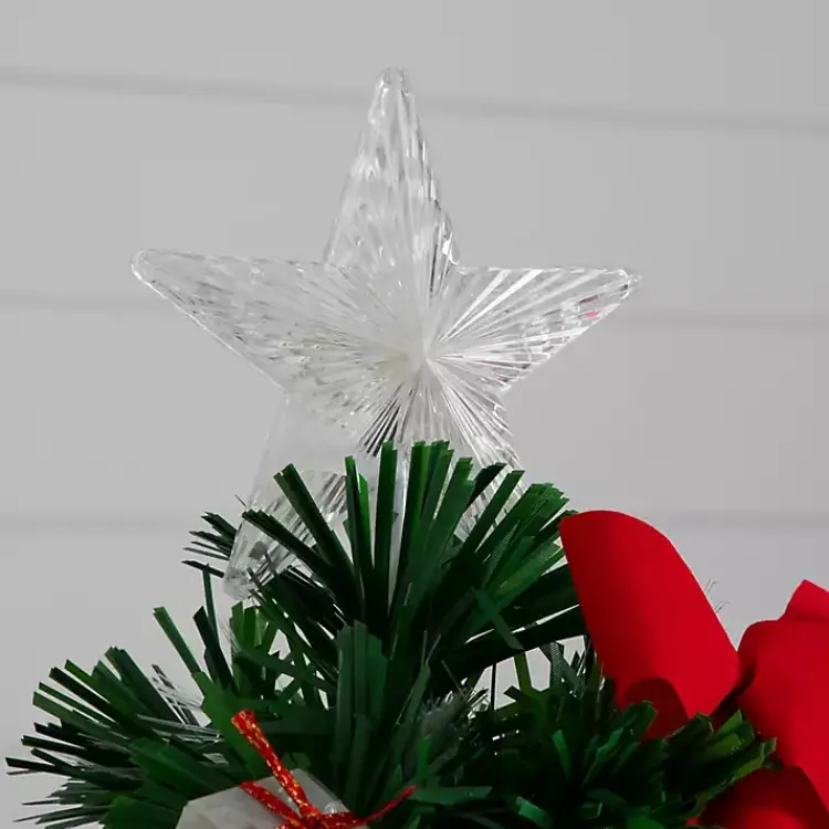 New Pre-Lit Red Bow Christmas Tree Arrangement Christmas Arrangements & Garland