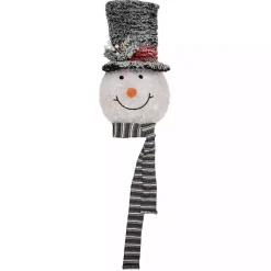 Outlet Pre-Lit Snowman with Top Hat Tree Topper Christmas Tree Decorations