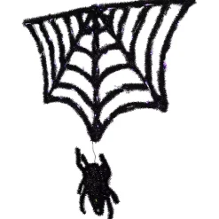 Discount Pre-Lit Spider and Web Outdoor Decoration Halloween