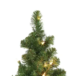 Outlet Pre-Lit Spiral Potted Pine Trees, Set of 2 Christmas Trees