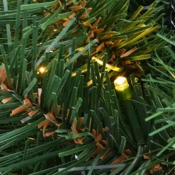 Pre-Lit Tiffany Fir Christmas Hanging Basket Christmas Arrangements & Garland