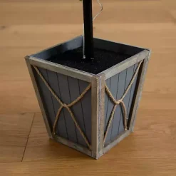 Sale Pre-Lit Triple Boxwood Topiary in Planter, 4 ft. Trees & Topiaries