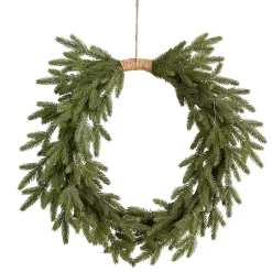 Discount Pre-Lit Twine Bound Pine Branch Wreath Christmas Wreaths