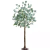 Sale Pre-Lit Warm LED Eucalyptus Plant, 4 ft. Trees & Topiaries