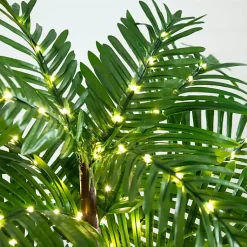 Hot Pre-Lit Warm LED Palm Tree, 4 ft. Trees & Topiaries