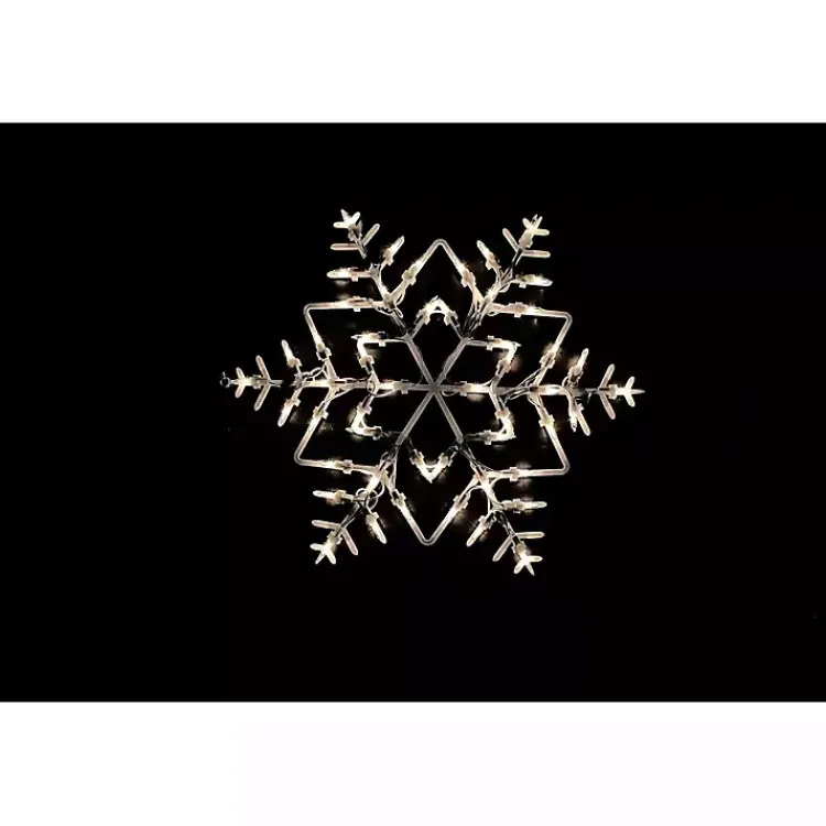 Discount Pre-Lit Snowflake I Decoration Christmas Decorations