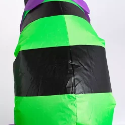 Pre-Lit Witch in Cauldron Inflatable Decoration Halloween