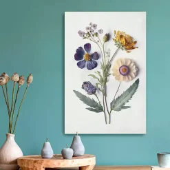 Kirklands Home Canvas Art|Pressed Flower Memories I Canvas Art Print
