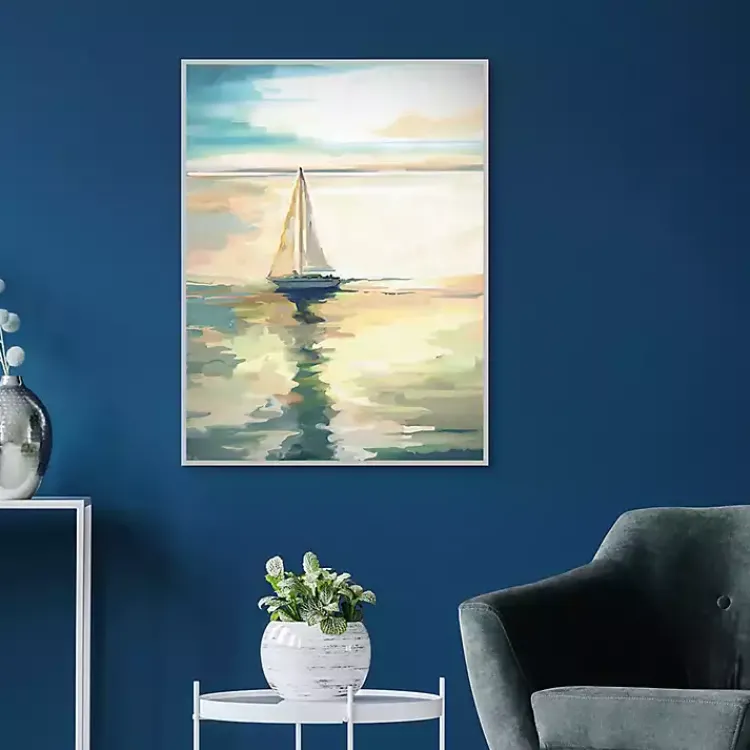 Kirklands Home Framed Art|Private Sail Framed Canvas Art Print