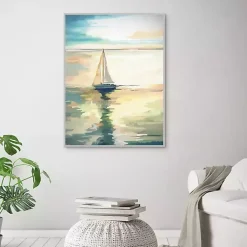 Kirklands Home Framed Art|Private Sail Framed Canvas Art Print
