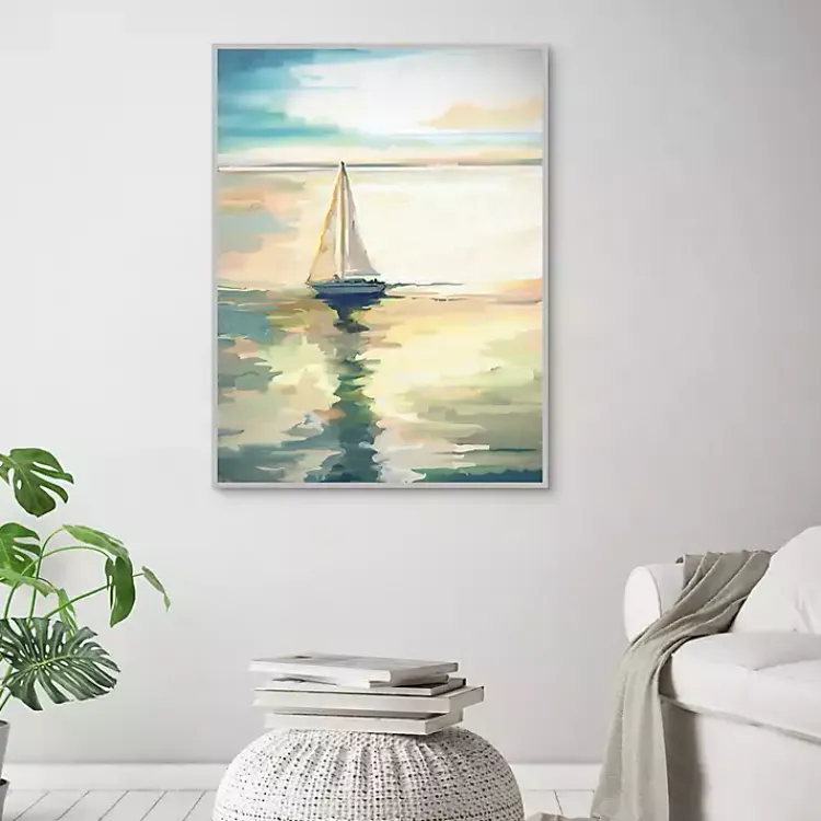 Kirklands Home Framed Art|Private Sail Framed Canvas Art Print