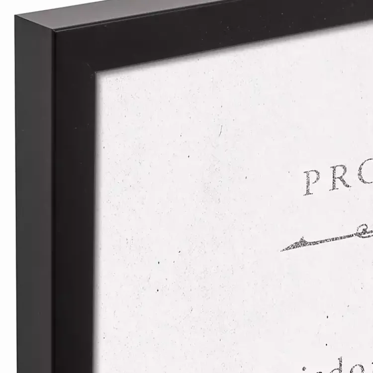 Kirklands Home Wall Quotes & Signs|Proverbs Black Framed Canvas Art Print