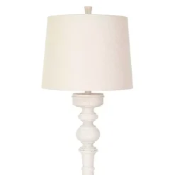 Kirklands Home Floor Lamps|Prussia White Floor Lamp Ivory