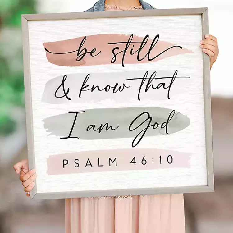 Kirklands Home Wall Quotes & Signs|Psalm 46:10 Wall Plaque
