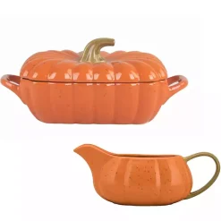 Online Pumpkin Casserole Dish and Gravy Boat Fall