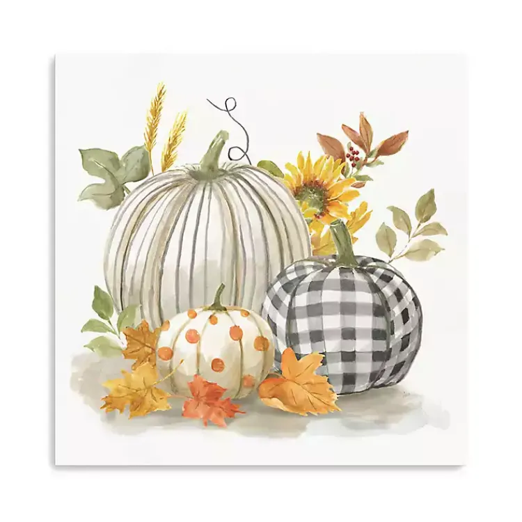 Clearance Pumpkin Décor I Canvas Art Print, 20x20 Fall