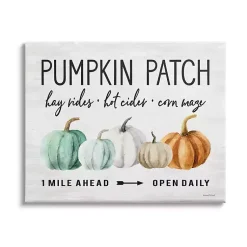 Online Pumpkin Patch Farmhouse Canvas Art Print Fall