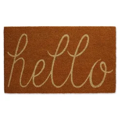 Kirklands Home Doormats|Pumpkin Spice Hello Doormat Orange