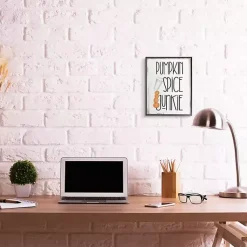 New Pumpkin Spice Junkie Framed Giclee Art Print Fall