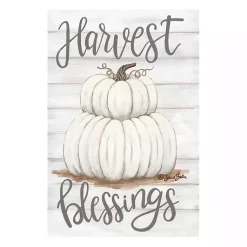Clearance Pumpkin Stack Harvest Blessings Canvas Art Print Fall